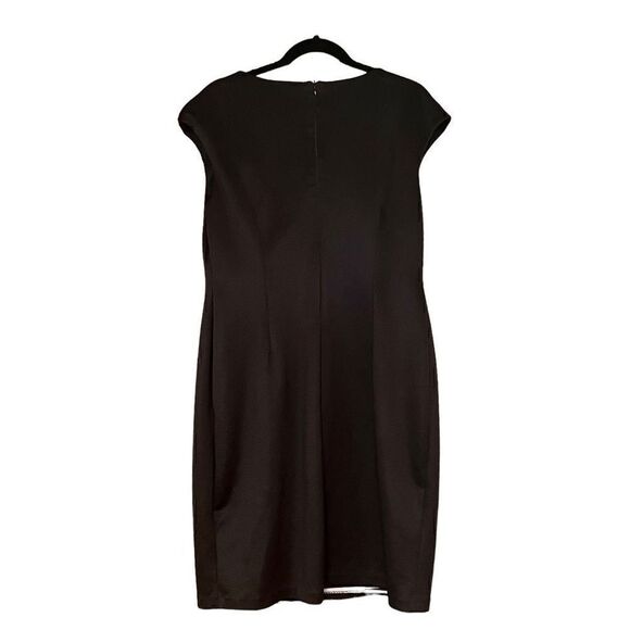 CONNECTED APPAREL Texture Striped Sheath Dress Size 16 - Picture 3 of 6